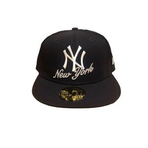 New Era New York Yankees Dual Logo 59FIFTY Fitted Hat Cap Size 7 1/2